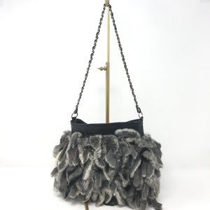 Cedrics Luxury Fur Tassel Shoulder Bag Chain Strap